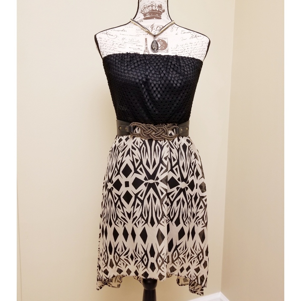 As U Wish strapless high low dress